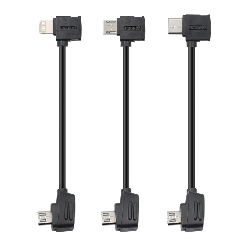 2 шт. DJI Mavic mini Управление 10 см Micro usb type-c IOS Android OTG кабель для передачи данных для DJI Mavic pro/air/Hubsan zino iPhone стол