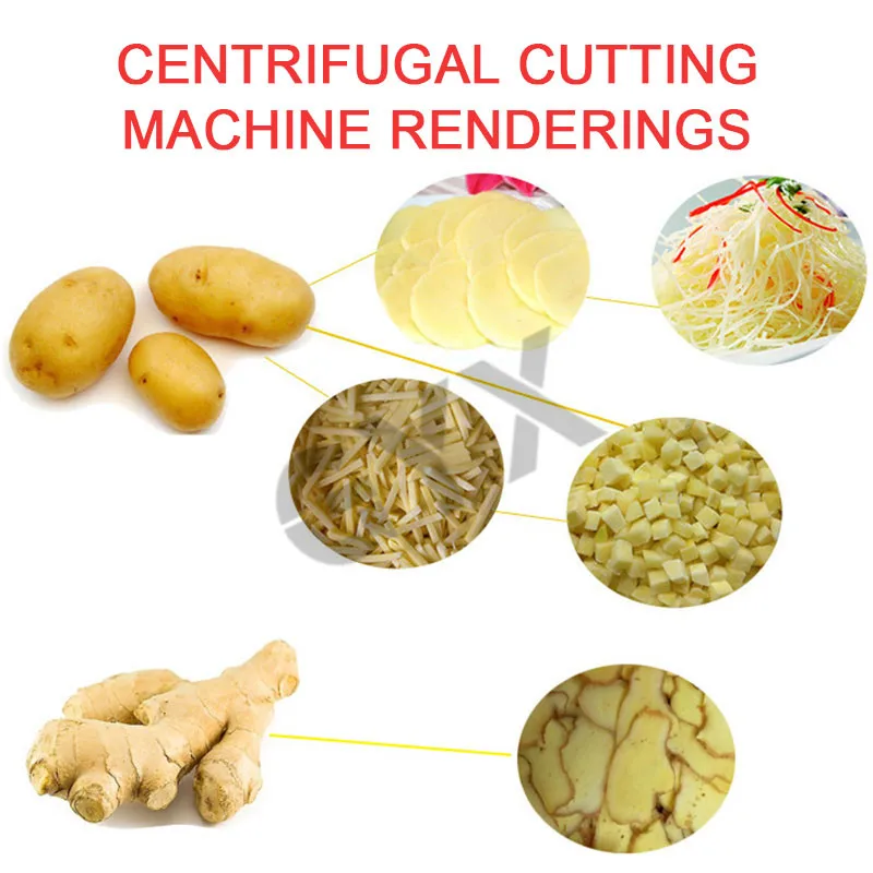 

750W Multifunction dicing machine Mini Commercial Household Electric vegetable cutter for Sliced diced slices Stainless steel