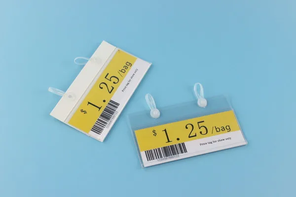 100x57 мм ПВХ пластиковый ценник держатель для этикеток рекламные зажимы выбранный