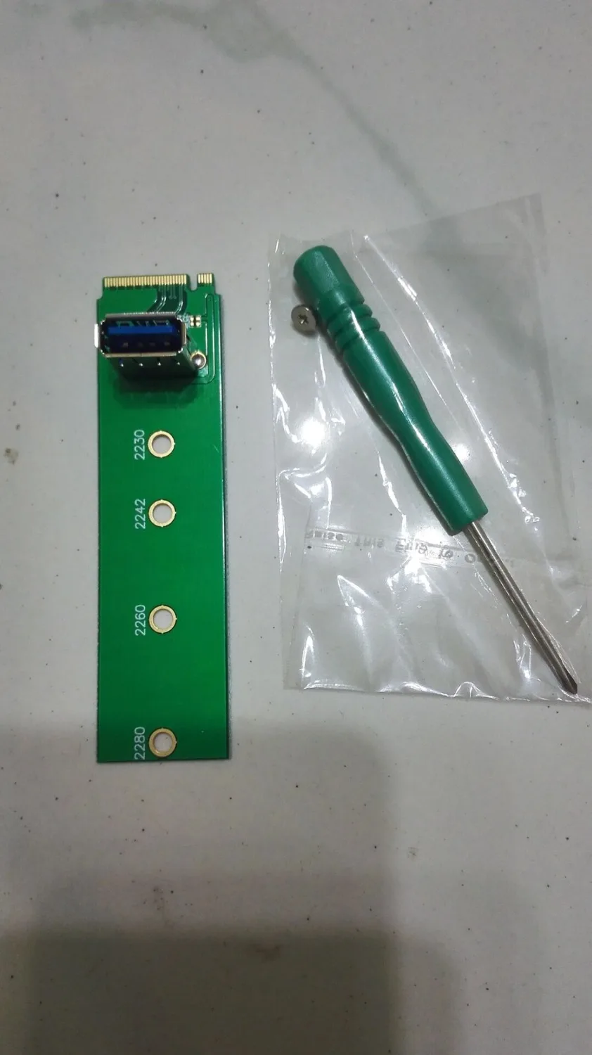 

Конвертерная плата SP NGFF M.2 на USB + 4-контактный кабель питания Molex