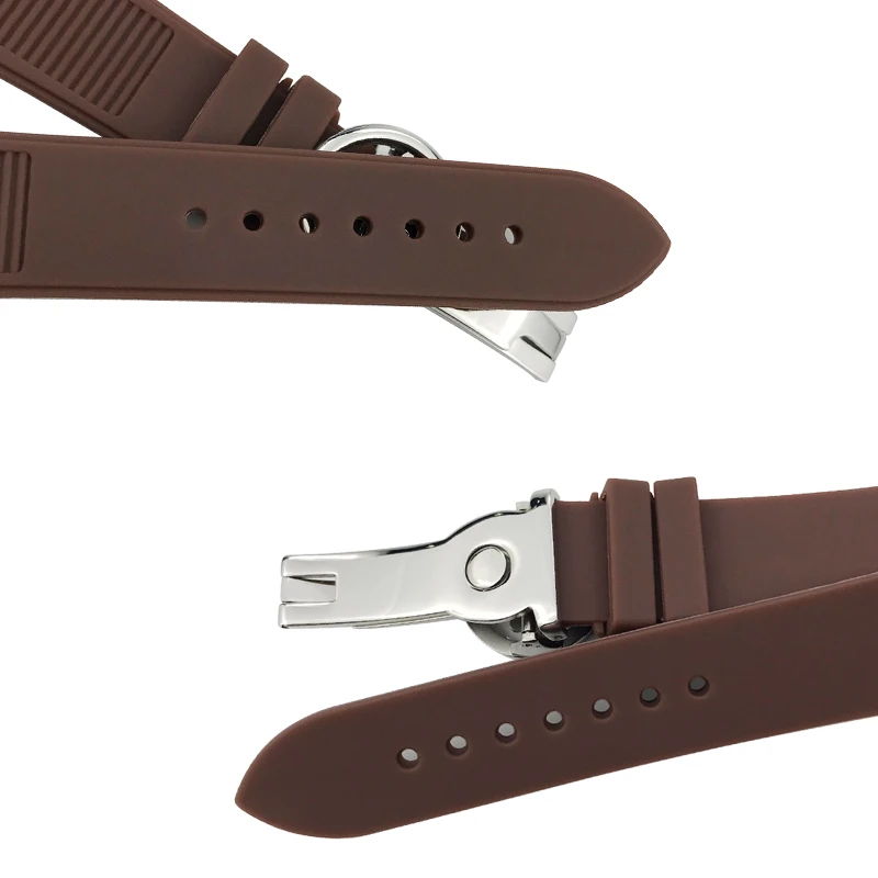 Ремешок силиконовый резиновый для часов PATEK водонепроницаемый браслет со