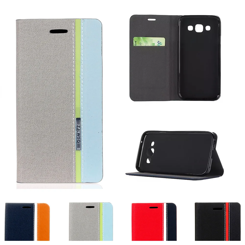 Чехол для Samsung Galaxy E5 E 5 DS E500 E5000 E500F E500H кожаный чехол для телефона, С Откидывающейся Крышкой для SM-E500 SM-E5000 SM-E500F SM-E500H cabe