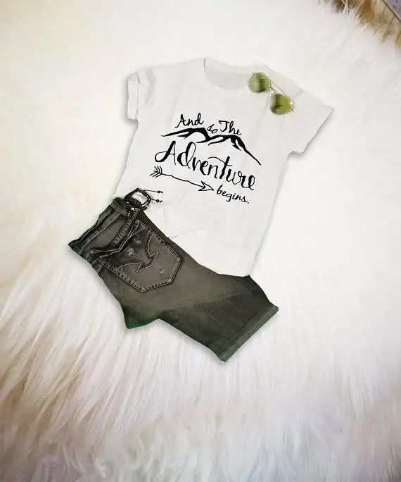 Женская футболка приключения женская для путешествий рубашка отпуска с