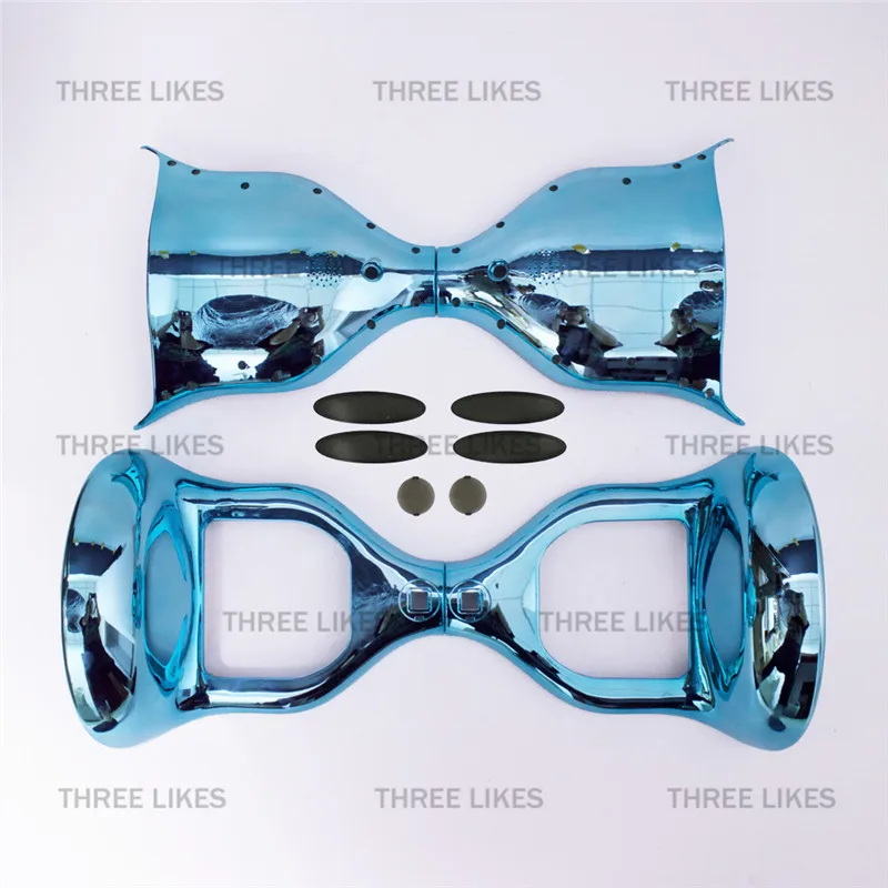 Хром Синий 10 дюймов умный самобалансирующийся 2 колеса стоячий электрический