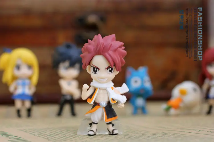 10 компл./лот аниме FAIRY TAIL рисунок набор из 6 шт. ПВХ на каблуке 3 5 см высота|figure toy|figure