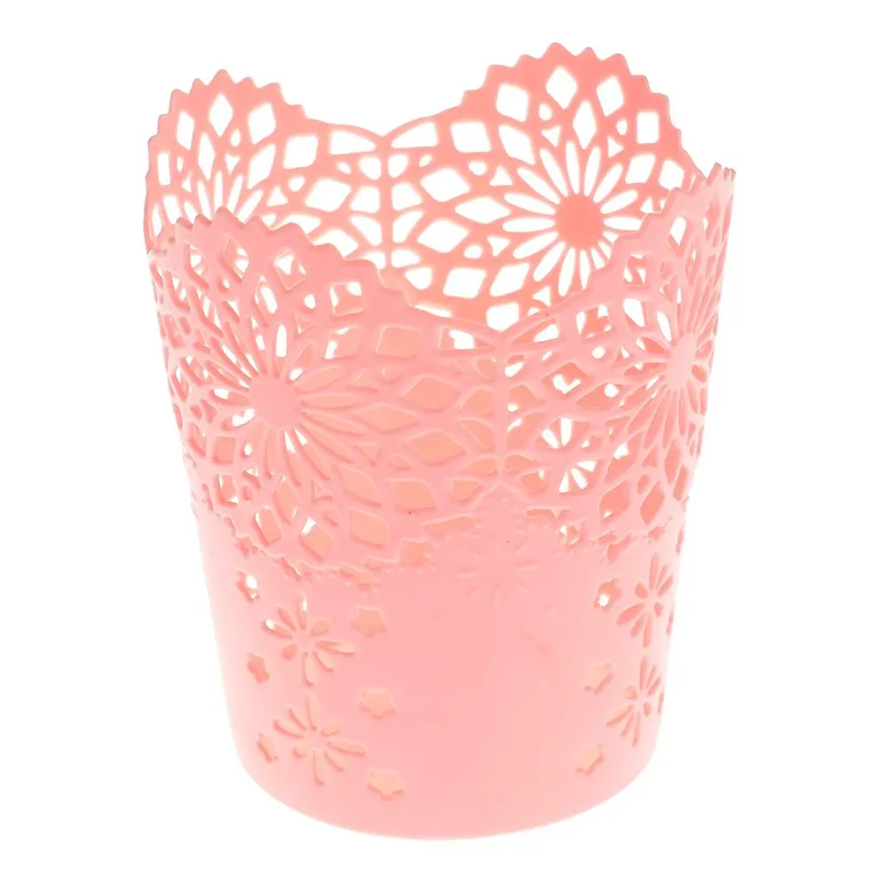 

Hollow Pen Pencil Holders Storage Makeup Brush Holder Desk Organizer Flower Vase Pot Desk Accessories