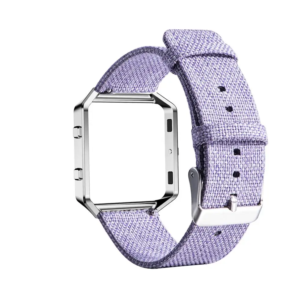 Нейлоновые холщовые ремешки для Fitbit Blaze Replacment, браслет, наручный ремень, подходят для битов, умные часы, ремешки, браслет, металлическая пряжка