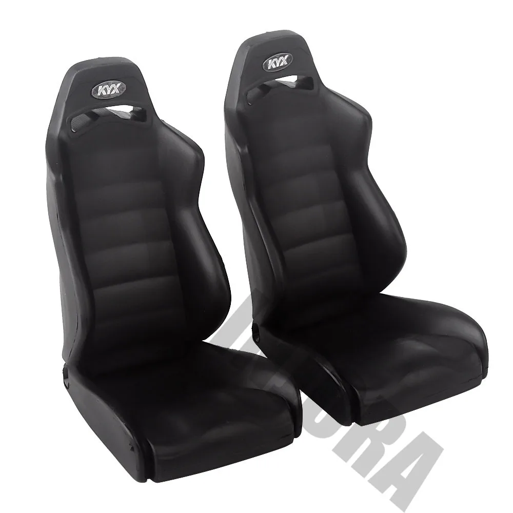 2PCS Seat INJORA 2 шт. черный симулятор сиденье и ремень для 1:10 RC Рок Гусеничный осевой SCX10 90046 WRAITH RR10 Traxxas TRX4 D90 - Цвет: 2PCS Seat