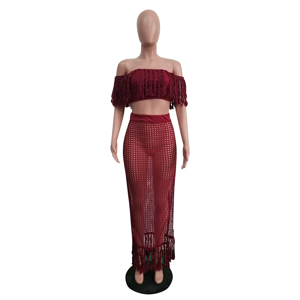 Пляжные купальные костюмы Coverup Outings Kaftan летнее платье 2 комплекта женские накидки с кисточками парео саронг размера плюс Tunica купальники