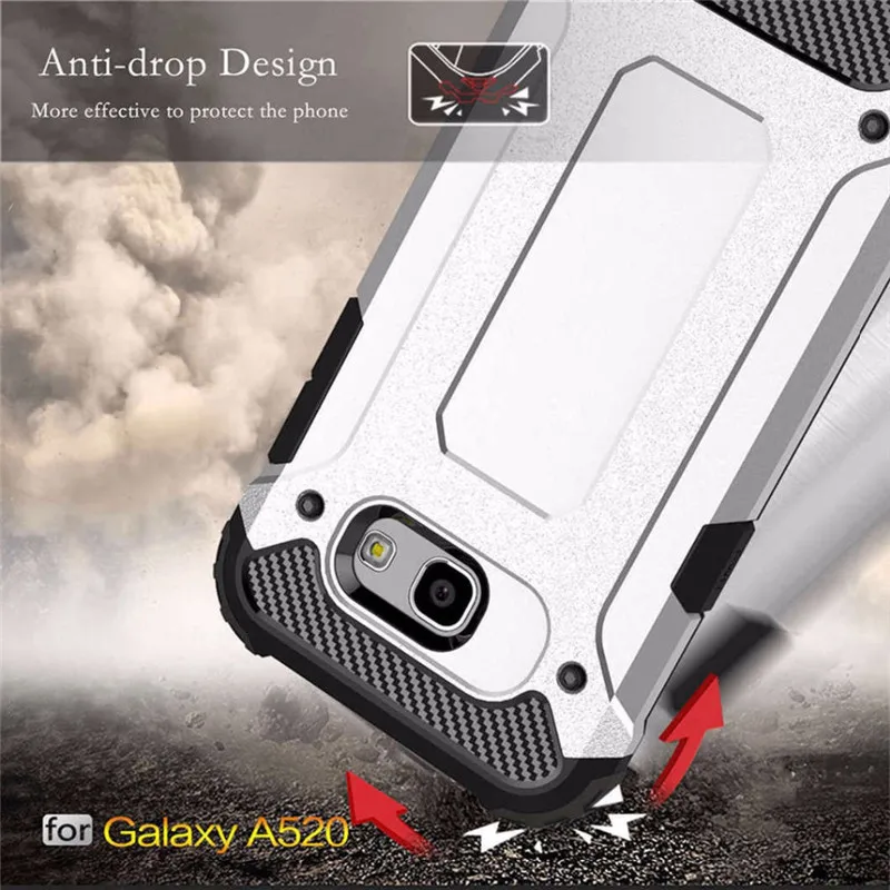SYCASE для samsung galaxy A7 2017 A5 A3 Броня анти-шок Силиконовые Гибридный Жесткий ПК PhoneCase a720
