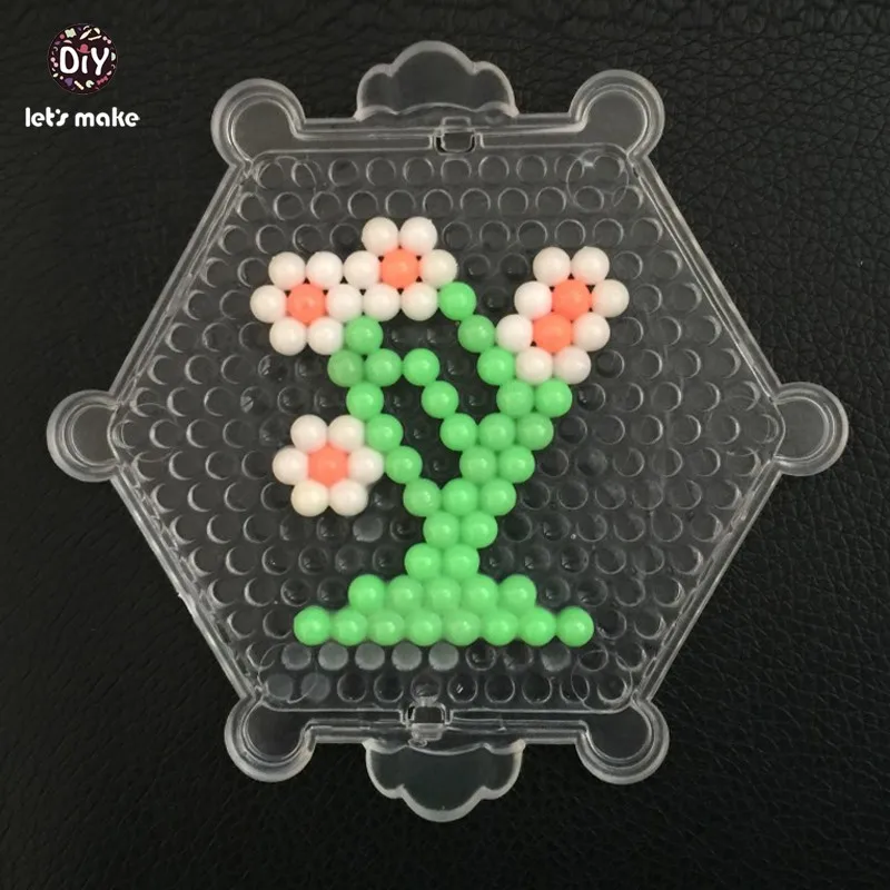 Давайте сделаем воду липкий Perler бисер Pegboard набор предохранителей бусины головоломки водные шарики Бонд развивающие игрушки Diy Дети