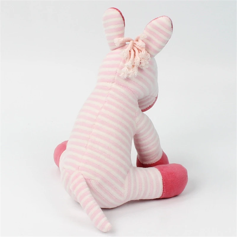 RECOBIE Donkey Doll Red Stripe Plush Toy Safety Material Baby Play Comfortable Soft Children Creative Girl Birthday Gift | Игрушки и