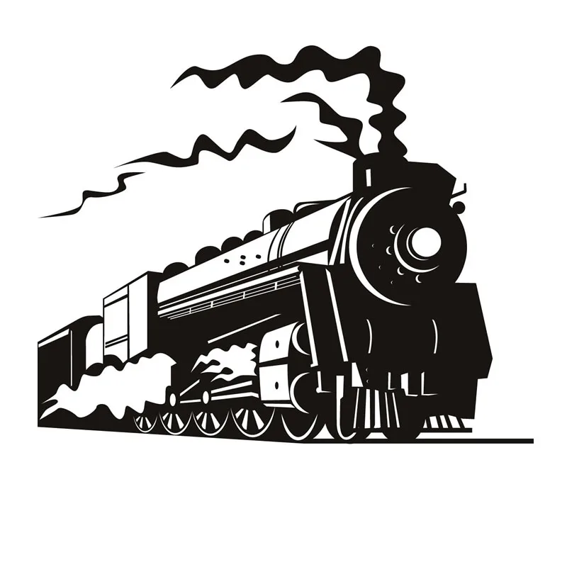 

Steam Train Wall Sticker Home Decor Removable Living Room Children Kids Room Decoration Nursery Wall Decals