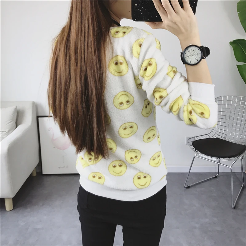 Модный осенне-зимний женский свитер новый бренд YANMUXI 2017 Круглый принт Harajuku