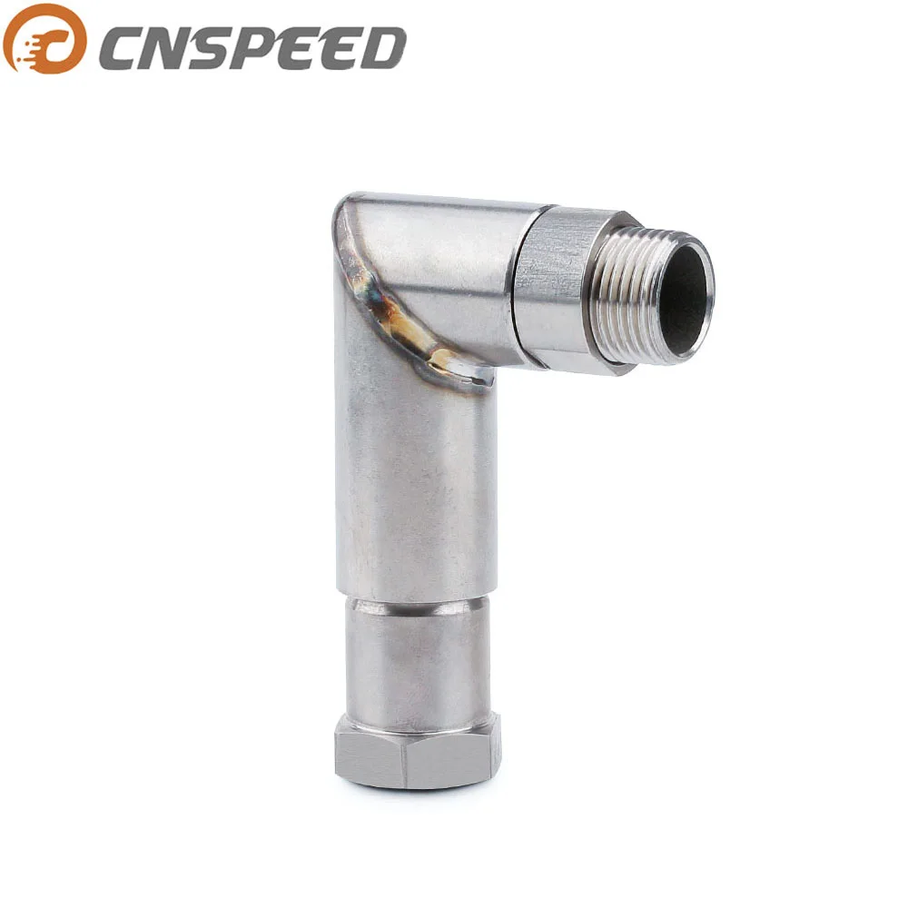 Cnspeed автомобиль O2 кислорода Сенсор угловой удлинитель разделитель 90 градусов 02
