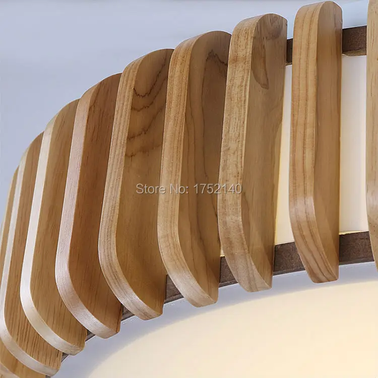 Китайский деревянный светодиодный потолочный светильник. Креативные деревянные