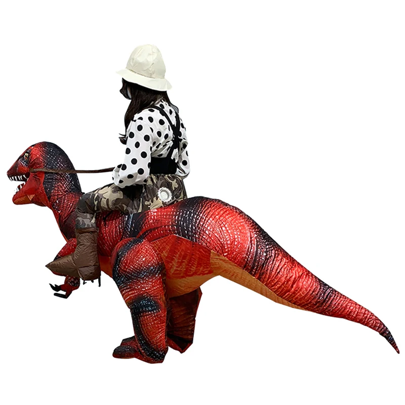 H & ZY новый стиль для взрослых езды на динозавре T REX надувной Раптор костюмы