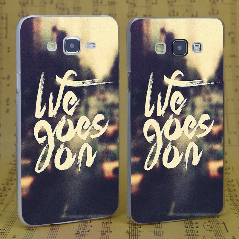 B2150 Жизнь Продолжается Прозрачный PC Hard Case Cover Для Samsung Galaxy J 3 5 7 8 9 2016 GRAND 2 PRIME| |