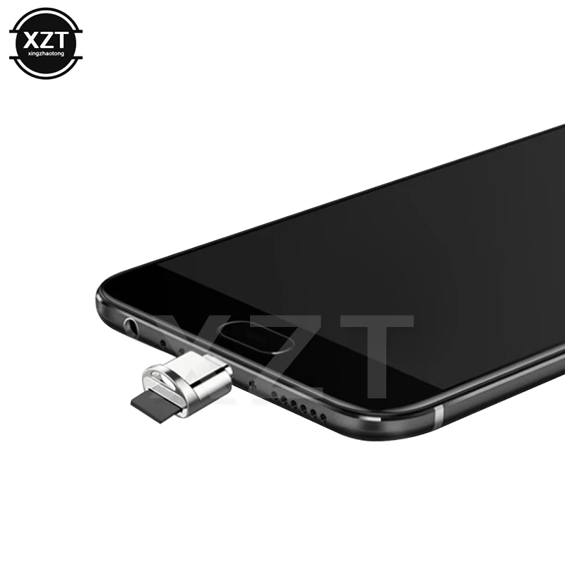 1 шт. Micro SD TF кардридер OTG адаптер для телефона USB 2 0 портативный алюминиевый