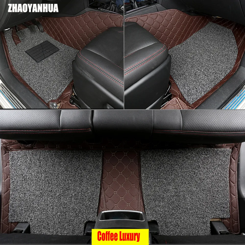 

ZHAOYANHUA Car floor mats Case for Chevrolet Cruze Sonic Trax Sail captiva epica leather Anti-slip car-styling carpet liner