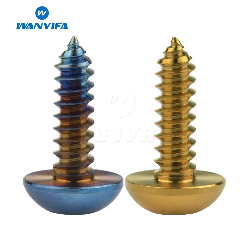 Титановый Самонарезающий винт Wanyifa M5 x 17 мм с круглой кнопкой|Дверные зажимы из