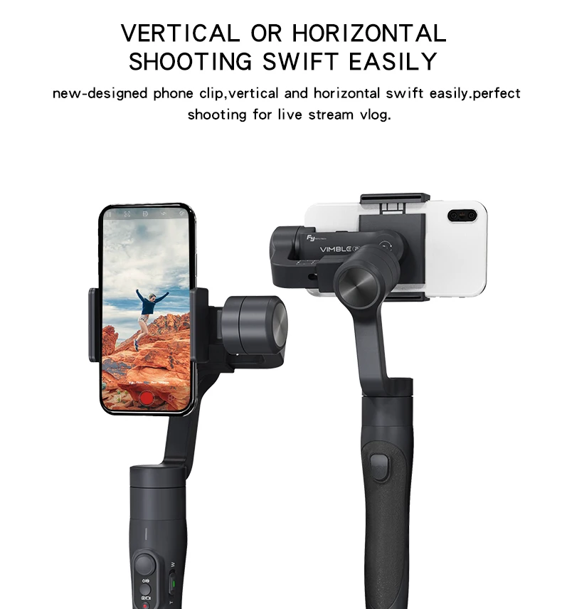 FeiyuTech FEIYU FY VIMBLE 2 смартфон 3 оси ручной карданный для телефона iPhone X 8 7 XIAOMI samsung GoPro HERO 6 5 4 3 3+ k