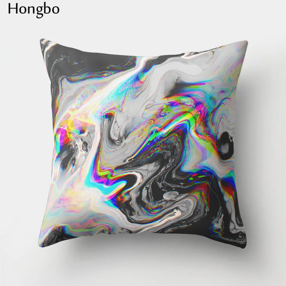 Hongbo 1 шт. наволочки с мраморным принтом наволочка для подушки кровати квадратная