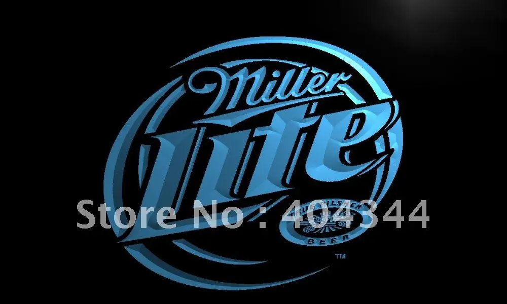 

LE016- Miller Lite Beer Displays logos LED Neon Light Sign