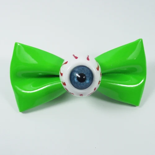 Green clip 1 шт., заколка на молнии с бантом, повязка на голову, боковые заколки с узлами, заколка для волос, веревка для волос, заколка для волос - Окраска металла: Green clip