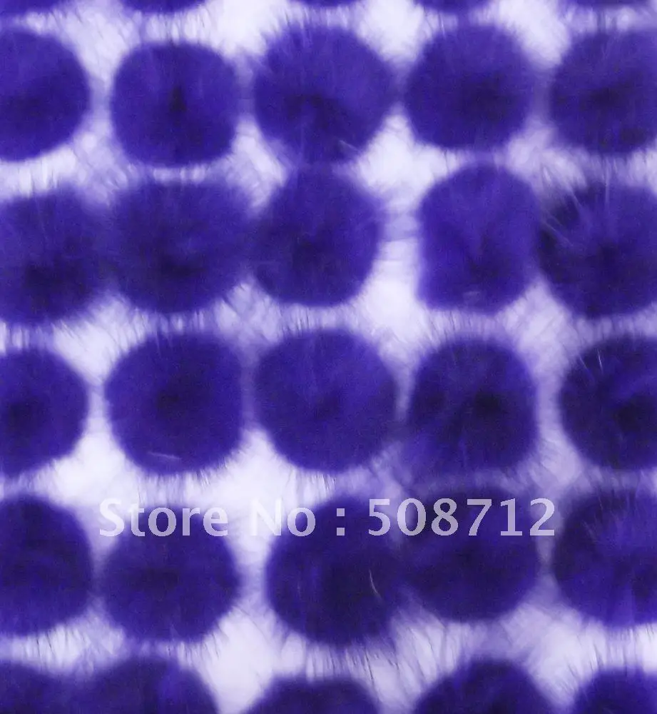 Бесплатная доставка!!!! 500 шт. Меховые шарики из норки для украшения и шитья DIY-аксессуаров для волос, 30 мм, фиолетовые.