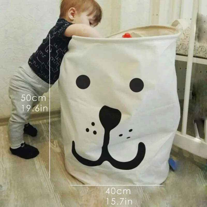 Smile dog-Large Tyvek корзина для белья полотняная игрушка коробка для хранения с гибким шпоном коричневая бумажная сумка burlywood грязная одежда Органайзер корзина - Цвет: Smile dog-Large