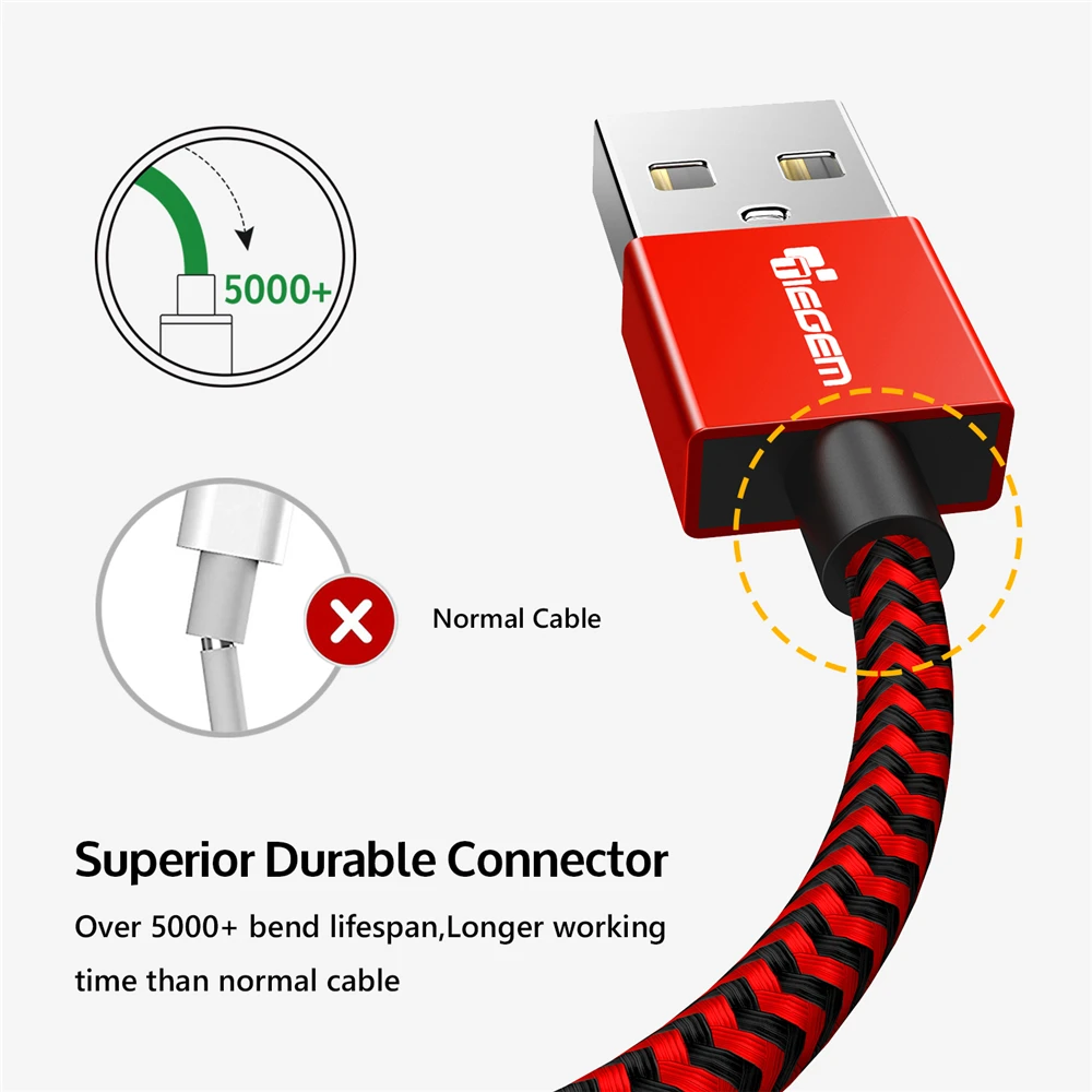 USB кабель TIEGEM для iPhone 6 7 2.5A быстрая зарядка iOS 8 10 зарядки и передачи данных iPhone|usb