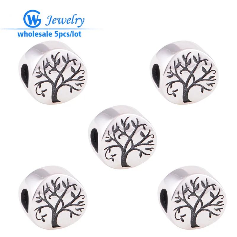 

5pcs/lot Tree of life charm pendant 925 sterling silver for Christams diy gift charms wholesale GW Fashion jewelry T108