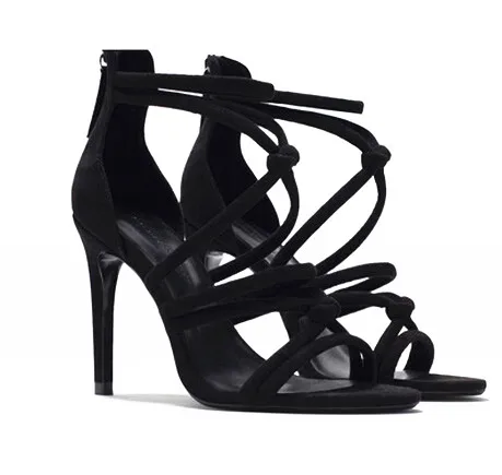 Сандалии женские летние сандалии гладиаторы женская обувь пикантные черные