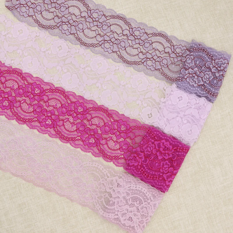 1 ярд высококачественные красивые кружева стрейч цветочная ткань DIY