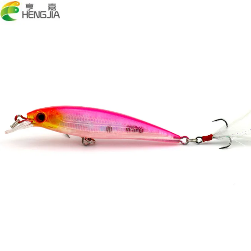 100 шт. 9 см 8 г 6# крючки купание minnow рыболовные приманки bass пайк карп воблер форель окунь пече рыбалка приманки pesca рыболовные снасти рыбалка воблеры
