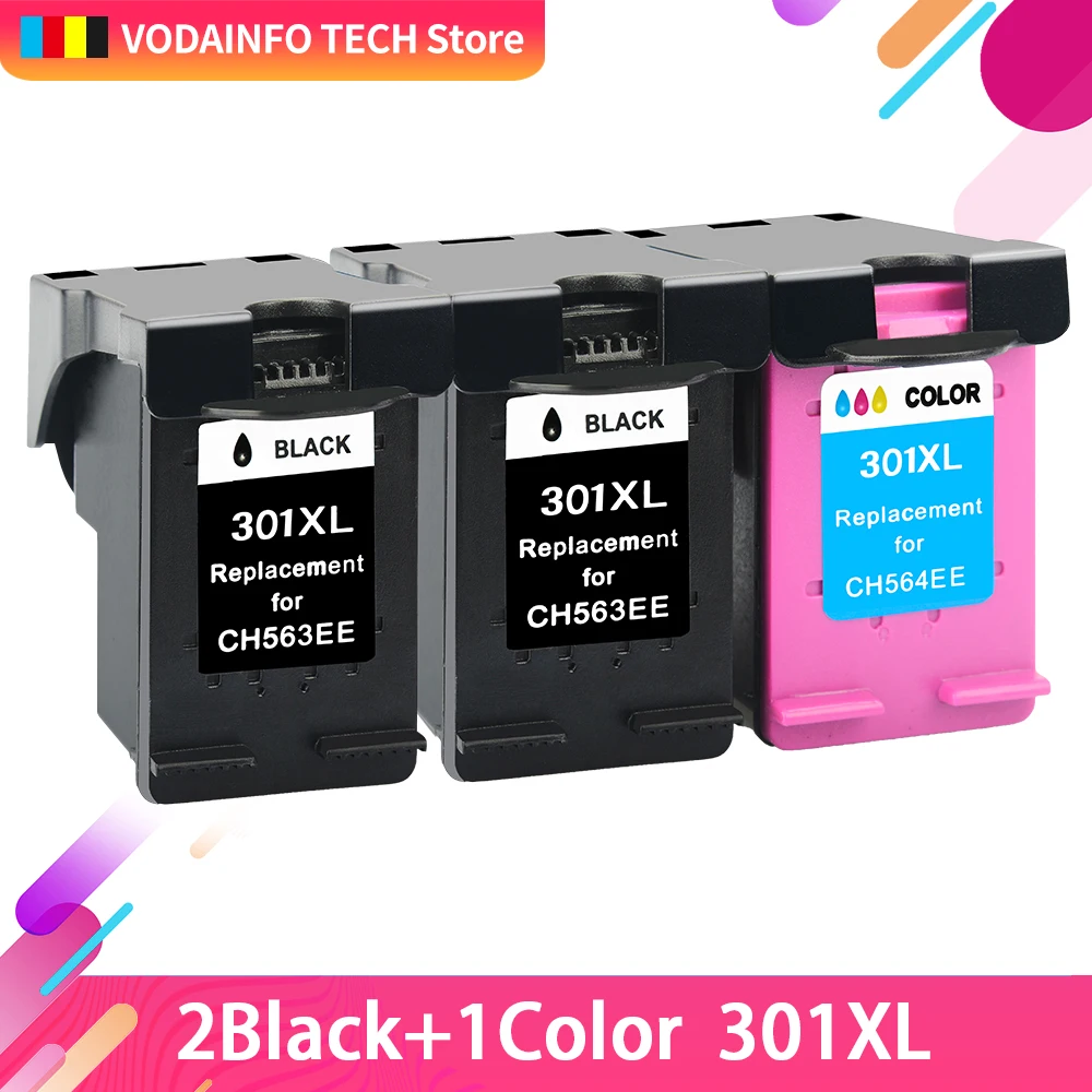 QSYRAINBOW совместимый картридж 301XL для HP 301 XL hp DeskJet 1050 2050 3050 2150 3150 1010 1510|Чернильные