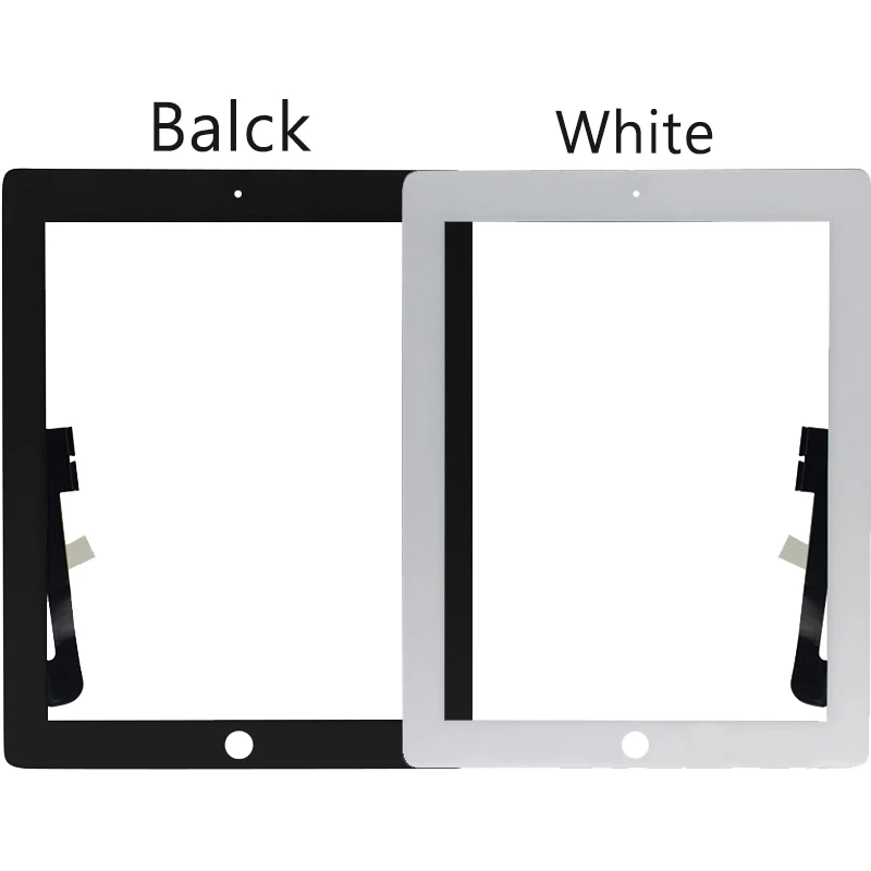 1 шт. для iPad 3 A1430 A1416 A1403 сенсорный ЖК-экран Внешний сенсорный экран дигитайзер Передняя стеклянная панель с домашней кнопкой Замена