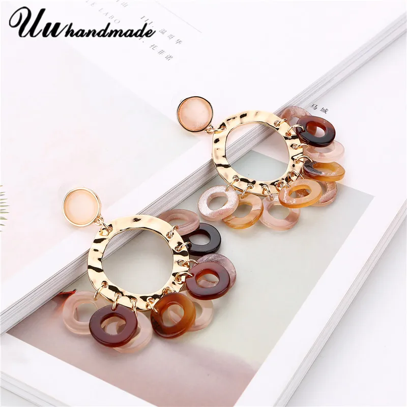 Женские акриловые серьги подвески с длинными кисточками|earrings acrylic|acrylic earringsbrinco