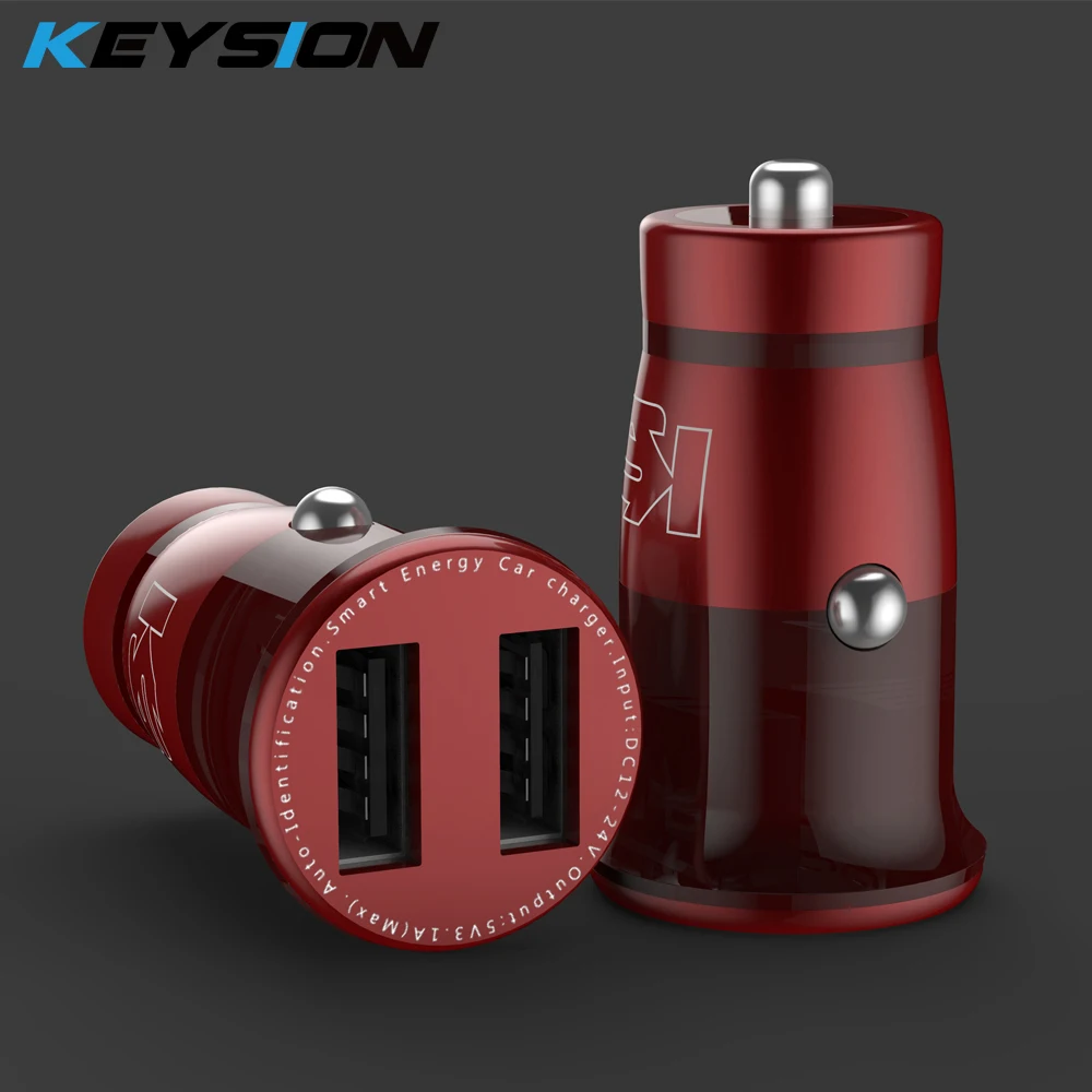 KEYSION Mini 3.1A USB Автомобильное зарядное устройство двойной мобильный телефон