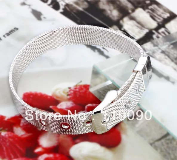 wholesale-Free shipping (6 pieces /lot ) 925 sterling silver jewelryfashion jewely925 couples strap bracelet | Украшения и