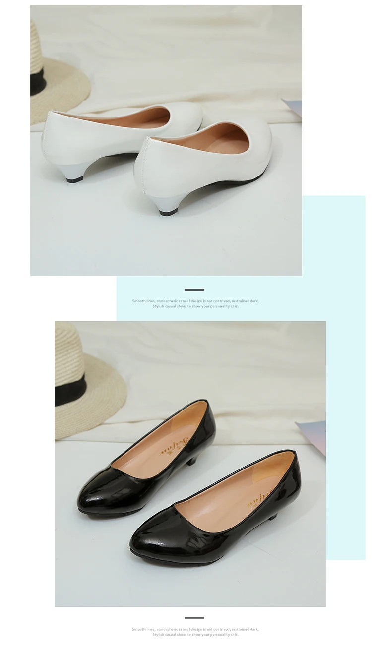 Женские туфли-лодочки; открытые женские туфли с закрытым носком; модная обувь для офиса, свадьбы, вечеринки; женские туфли на низком каблуке; Женская Осенняя обувь; A00139