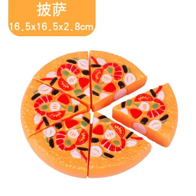 Pizza Классические игрушки для детей, Обучающие Детские игрушки, разделочная корзина для фруктов и овощей, миниатюрная кухонная посуда - Цвет: Pizza