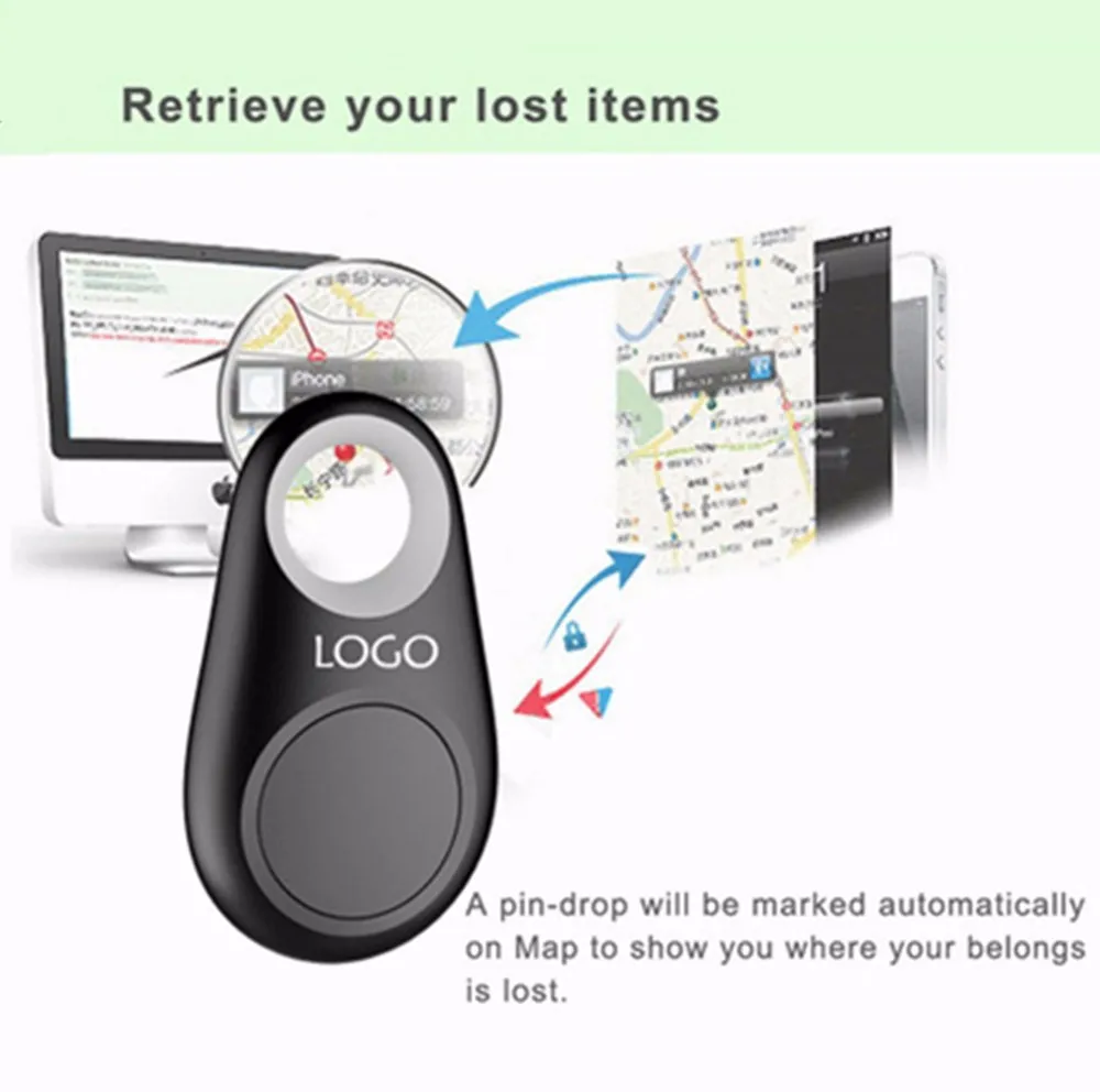 Умный искатель Bluetooth трекер iTag ключ искатель Детская сумка кошелек смарт-тег gps локатор сигнализация для iphone Android персональная сигнализация