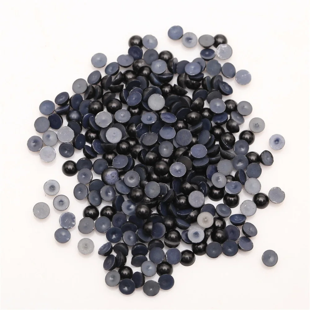 Полукруглые акриловые жемчужные шарики с плоской спинкой 2000 шт. украшения для