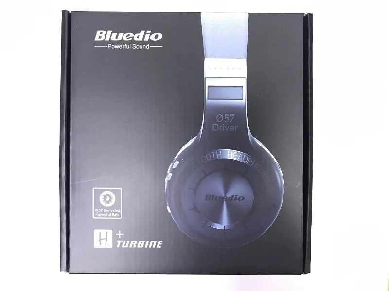 White retail box Оригинальные Bluedio H+ Bluetooth наушники, стерео беспроводные, высокое качество, складная гарнитура с микрофоном, FM BT5.0 для телефона и музыки - Цвет: White retail box