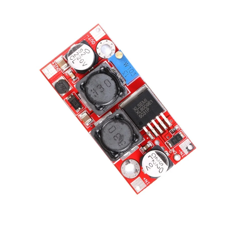 

Boost Buck DC-DC Adjustable Step Up Down Converter XL6009 Power Supply Module 20W 5-32V to 1.2-35V High Performance Low Ripple
