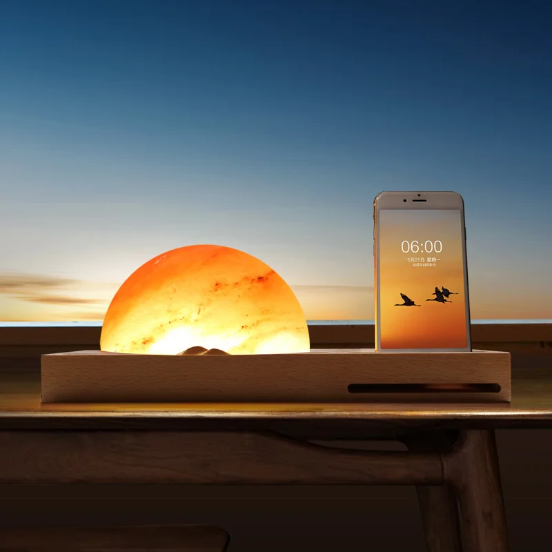 &quotBest' Sunrise&quot Полимерная лампа для медитации окружающего света Беспроводное