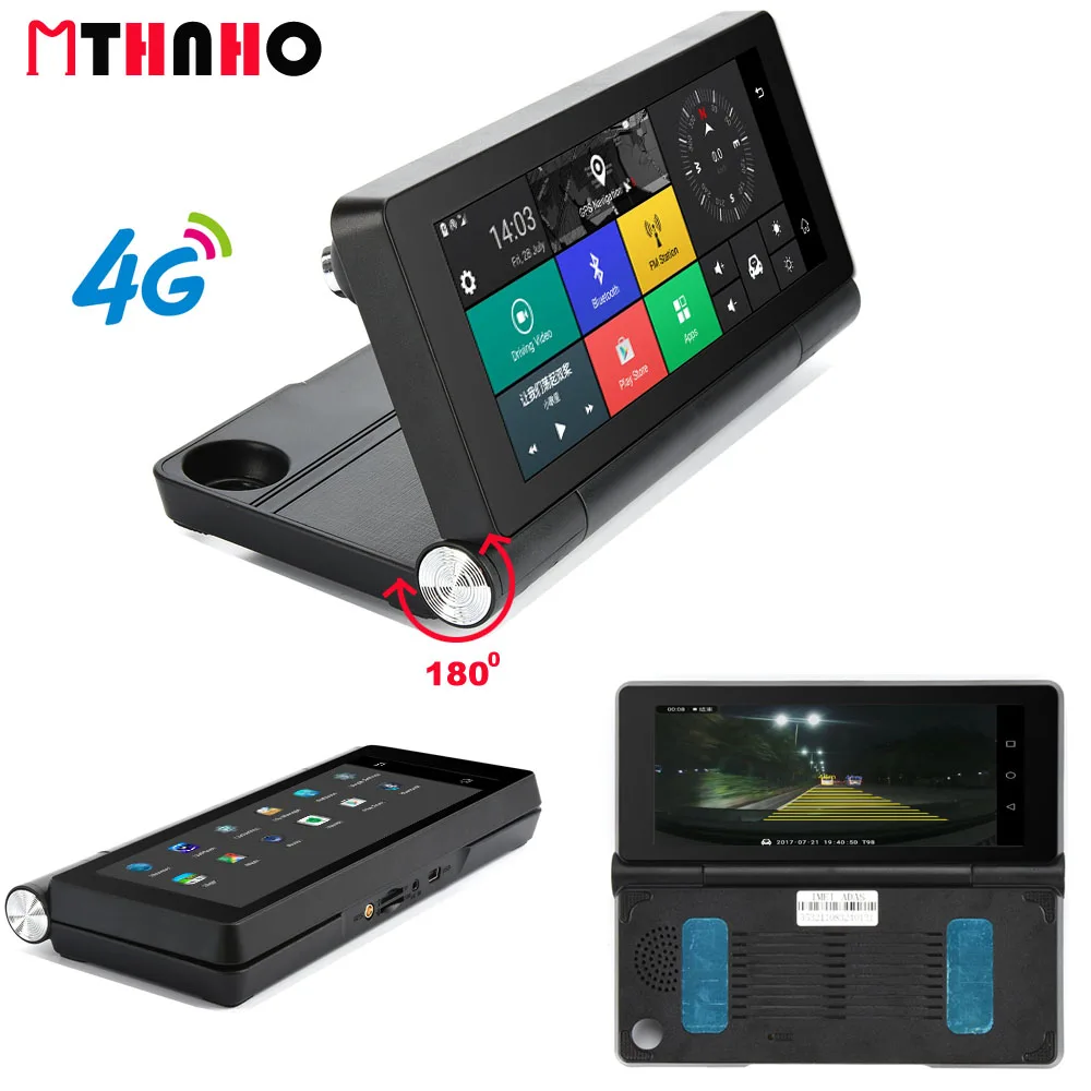 4G Wi Fi Видеорегистраторы для автомобилей Камера Android 5 1 gps навигации ADAS Remote Monitor