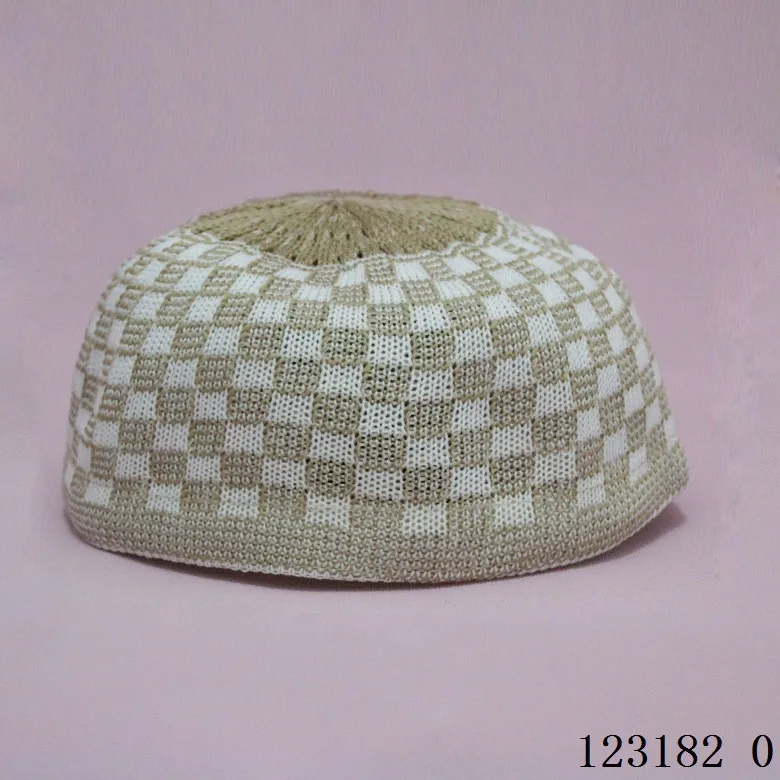 Кепка с черепом, высокое качество, Вязанная, Исламская, Kufi, топи, мусульманская шапочка для молитвы, Турецкая, намаз, египетская, мужская, головной убор